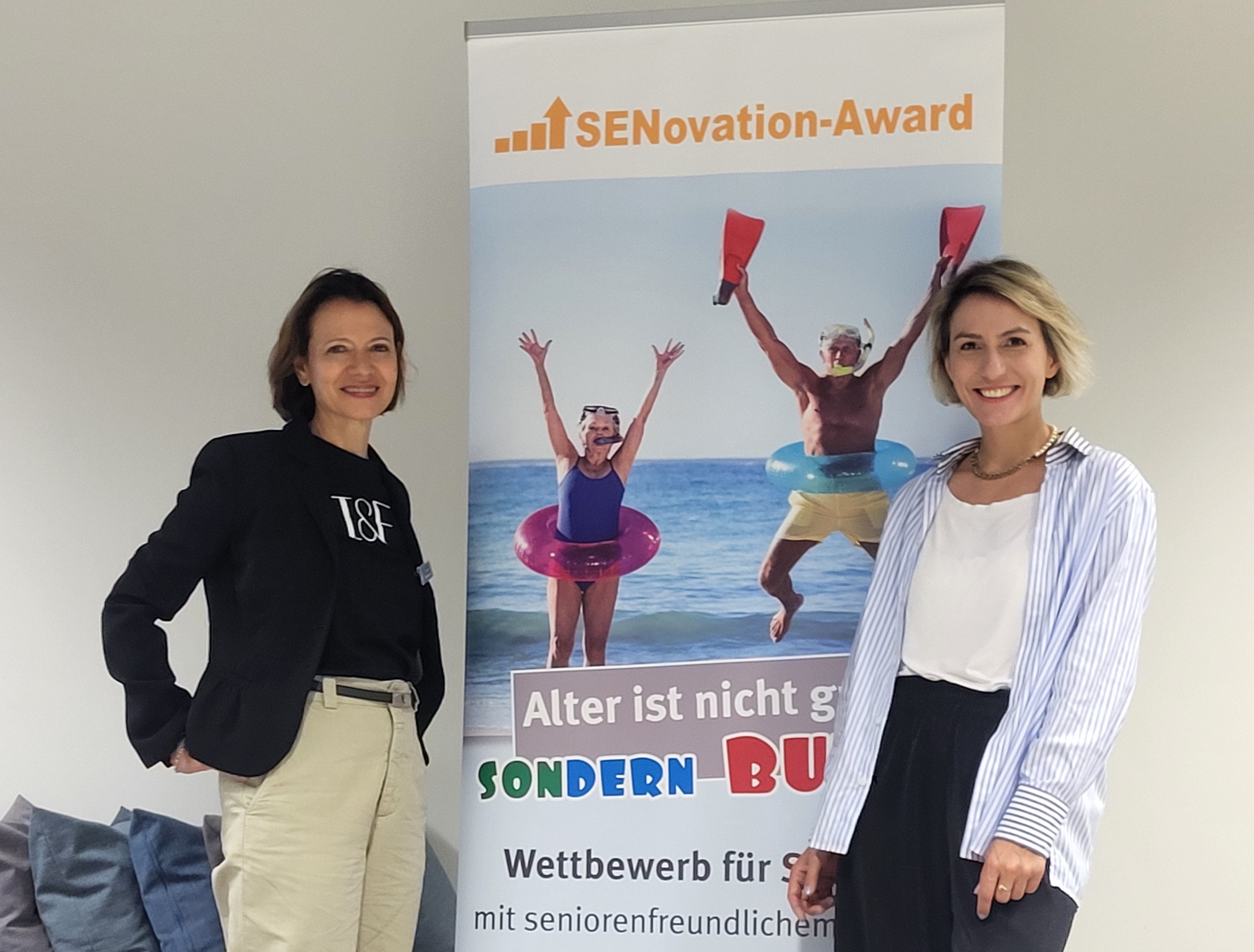 Ulrike Vollmoeller und Frida Lüth beim SENovation Award  24 in Dortmund